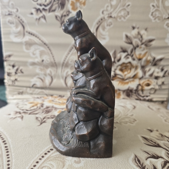 Antique Bronze Boston Terrier Bookends *READ DESCRIPTION* - Picture 5 of 14